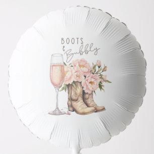 Boots and Bubbly Helium Balloon