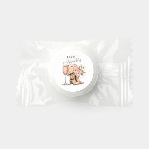 Boots and Bubbly Mint Favor