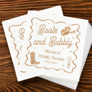 Boots and Bubby Bridal Shower Napkins