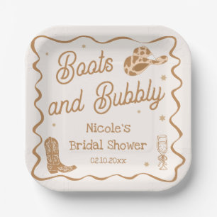 Boots and Bubby Bridal Shower Paper Plates