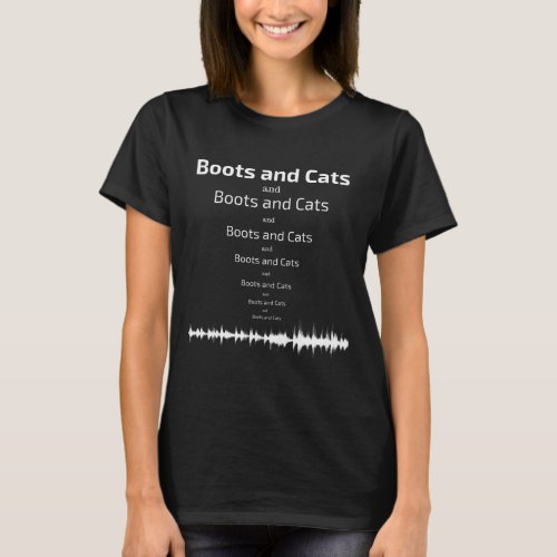 Boots And Cats Beatbox Funny Novelty Graphic T_Shirt