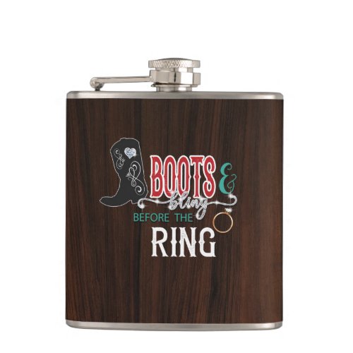 Boots  Bling Before the Bling Flask