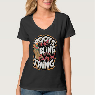 Boots & Bling It's a cowgirl thing Cowgirls Horse T-Shirt