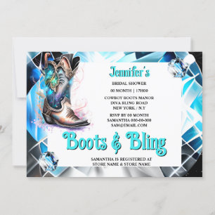 Boots bling mythical cowgirl boot diamond shine invitation