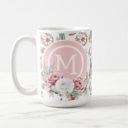 Boots & Blooms: Western Chic Elegant Personalized Coffee Mug