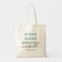 Boots Booze Besties Teal Country Girls Trip