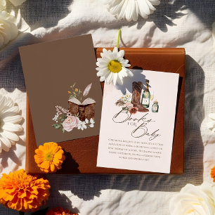 Boots Bottles Western Baby Shower Books For Baby Enclosure Card