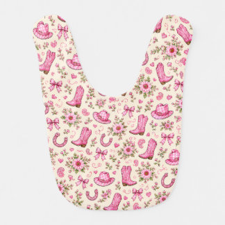 Boots Bows and Baby Toes Bib