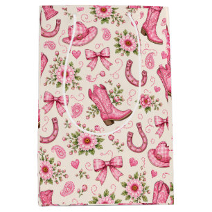 Boots Bows and Baby Toes Medium Gift Bag
