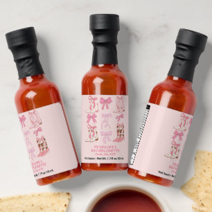 Boots & Bows Girly Bachelorette Party Favor Hot Sauces
