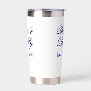 Boots & Bubble bachelorette party name purpleplace Insulated Tumbler
