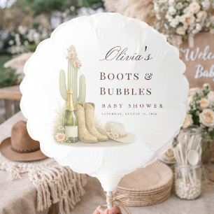 Boots & Bubbles Western Boho Chic Party Decoration Balloon