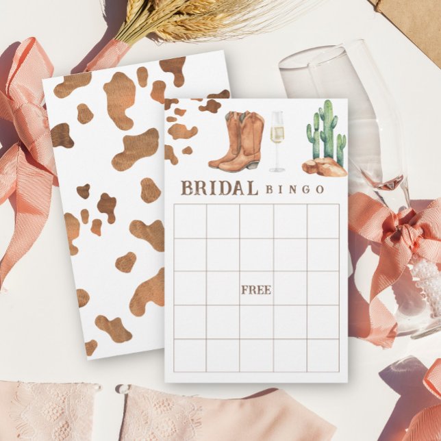 Boots & Bubbly Bridal shower bingo game (Creator Uploaded)