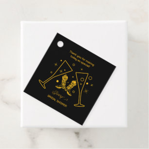 Boots & Bubbly Bridal Shower Favor Tags