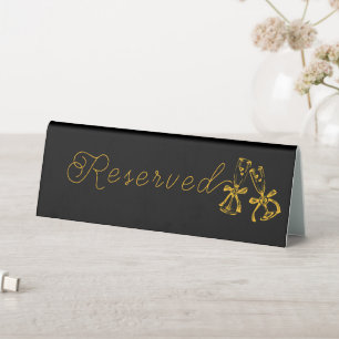 Boots & Bubbly Bridal Shower Reserved Table Tent