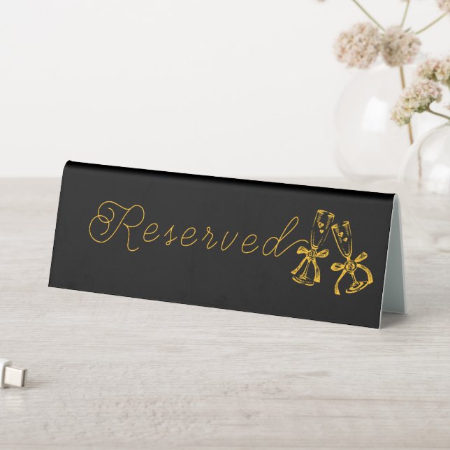 Boots & Bubbly Bridal Shower Reserved Table Tent (In SItu (Table))