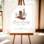 Boots & Bubbly Chic Cowgirl Western Bridal Shower Foam Board<br><div class="desc">Yeehaw, ladies! It's time to kick up your boots, pour the champagne, and celebrate! Our Boots, Bubbly Western bridal shower welcome sign is here to add some Southern charm to your upcoming festivities. Featuring our hand-painted watercolor florals, cowgirl boots, and champagne bottle and champagne glass. This western bridal shower welcome...</div>