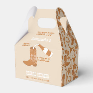 Boots Bubbly Rustic Western Country Bridal Shower Favor Boxes