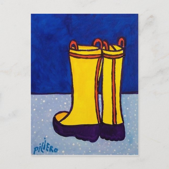 Boots by Piliero Postcard (Front)