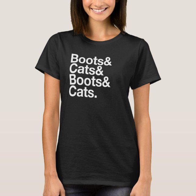 Boots & Cats & Boots and Cats  DJ Beatbox Dance Mu T-Shirt (Front)