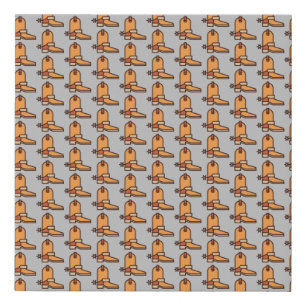 boots faux canvas print