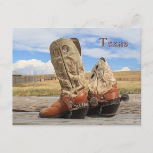 Boots from Texas Postcard