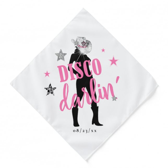 Boots 'n Bling Bachelorette Disco Darlin' ID925 Bandana (Front)