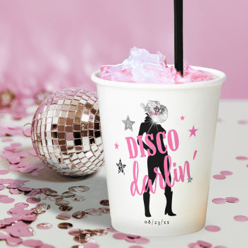 Boots 'n Bling Bachelorette Disco Darlin' Id925  Paper Cups by arrayforhome at Zazzle