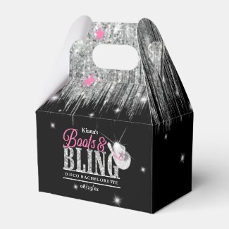 Boots 'n Bling Disco Bachelorette Black ID925
