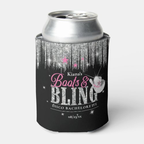 Boots n Bling Disco Bachelorette ID925 Can Cooler