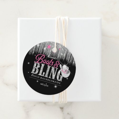 Boots n Bling Disco Bachelorette ID925 Favor Tags