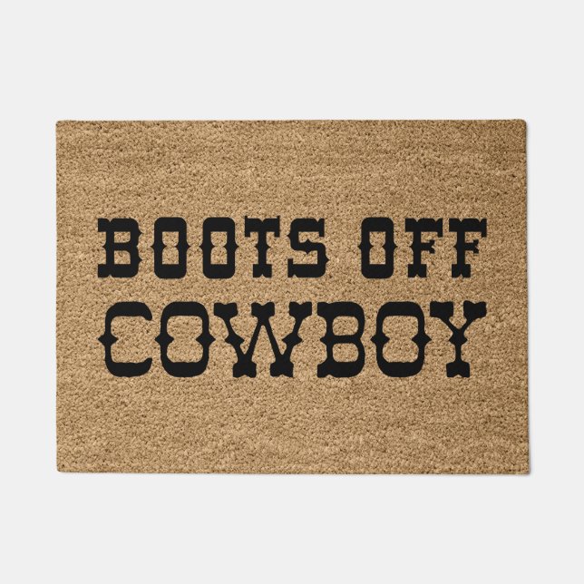 Boots Off Cowboy Doormat (Front)
