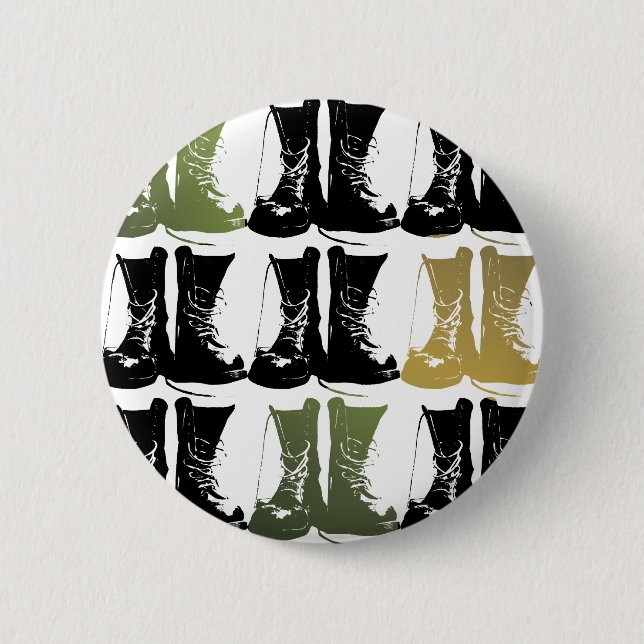 Boots on the Ground Pinback Button (Front)