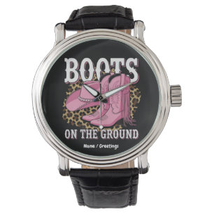 Boots on the Ground Western Cowgirl Linedance Watch