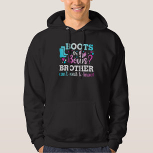 Boots Or Bows Brother Gender Reveal Baby Shower An Hoodie