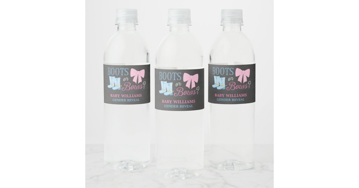 20 TWINKLE LITTLE STAR GENDER REVEAL BABY SHOWER Water Bottle Label  Personalized