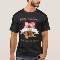 Country Wester Gender Reveal Shirt Boots or Bows Gender Reveal Tshirt Boy  or Girl Gender Reveal T-shirt Cowboy Shirt Cowboy Shirt Reveal 