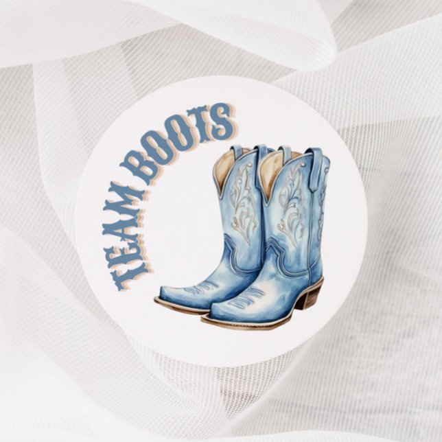 Boots or Bows Gender Reveal Voting Stickers (Creator Uploaded)