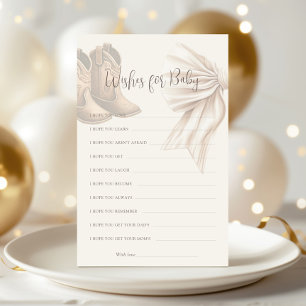 Boots Or Bows Gender Reveal Wishes For Baby