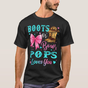 Boots Or Bows Ps Loves You Gender Reveal Family T-Shirt