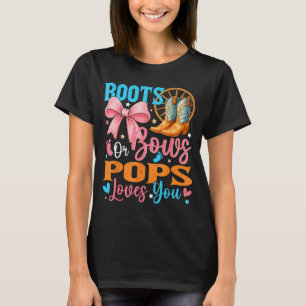Boots Or Bows Ps Loves You Gender Reveal Family T-Shirt