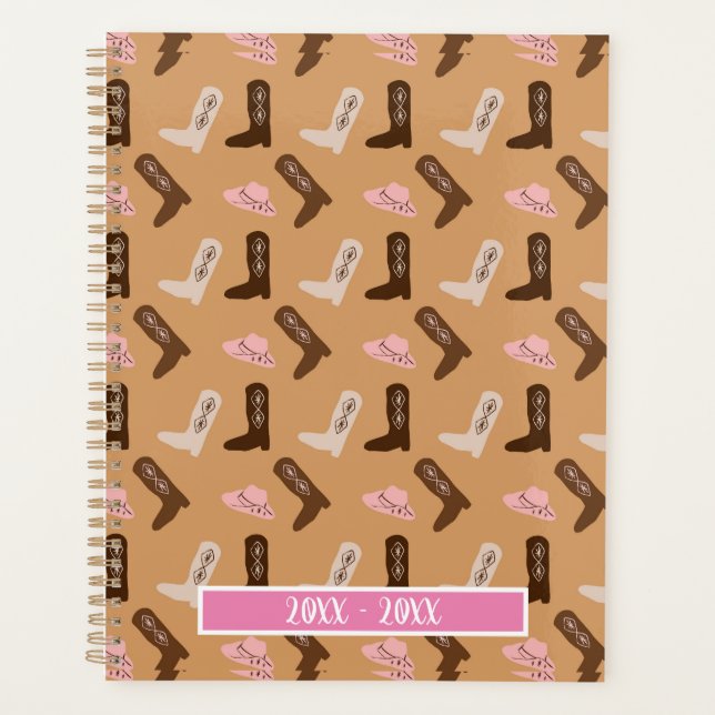 Boots Planner | Cowboy/Cowgirl Planner (Front)