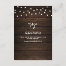 Boots & Roses Personalized Wedding RSVP by Website