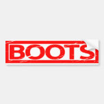 Boots Stamp Bumper Sticker