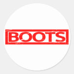 Boots Stamp Classic Round Sticker