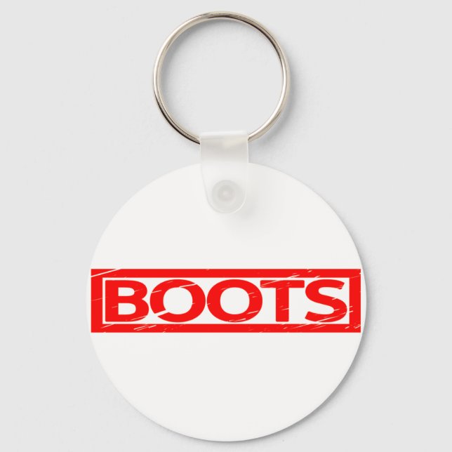 Boots Stamp Keychain (Front)