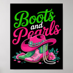 Boots To The Ground Nk Cowgirl Poster