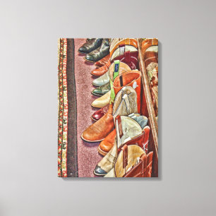Boots Wrapped Canvas Print