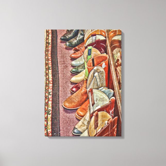 Boots Wrapped Canvas Print (Front)