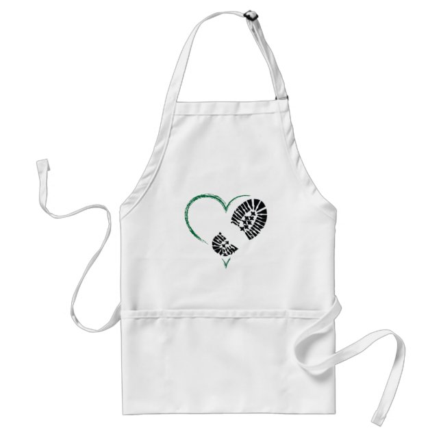 bootstomp heart adult apron (Front)
